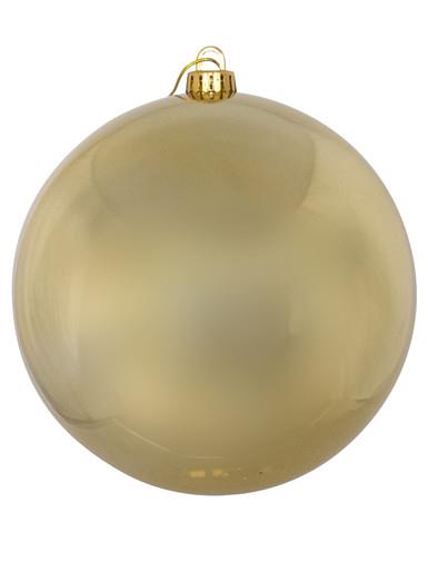 Gold Metallic Large Display Bauble Christmas Decoration – 20cm