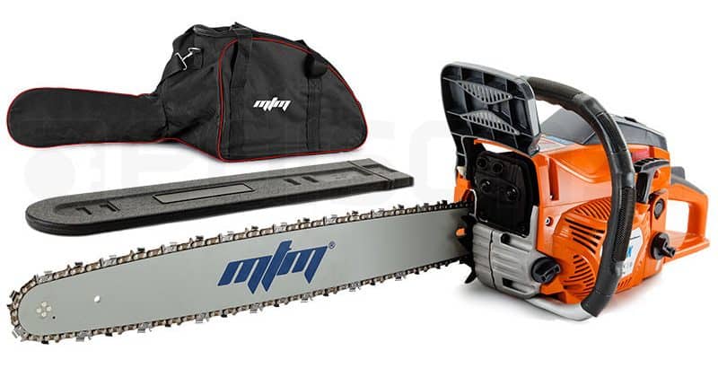 MTM Commercial Petrol Chainsaw with E-Start System and a 22-Inch Bar Model 72SX from MTM