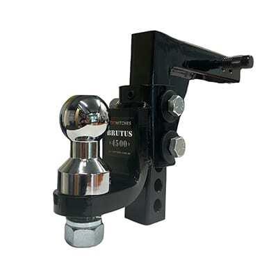 Brutus by Black Jack Adjustable Steel Hitch For Caravan, 325mm Drop