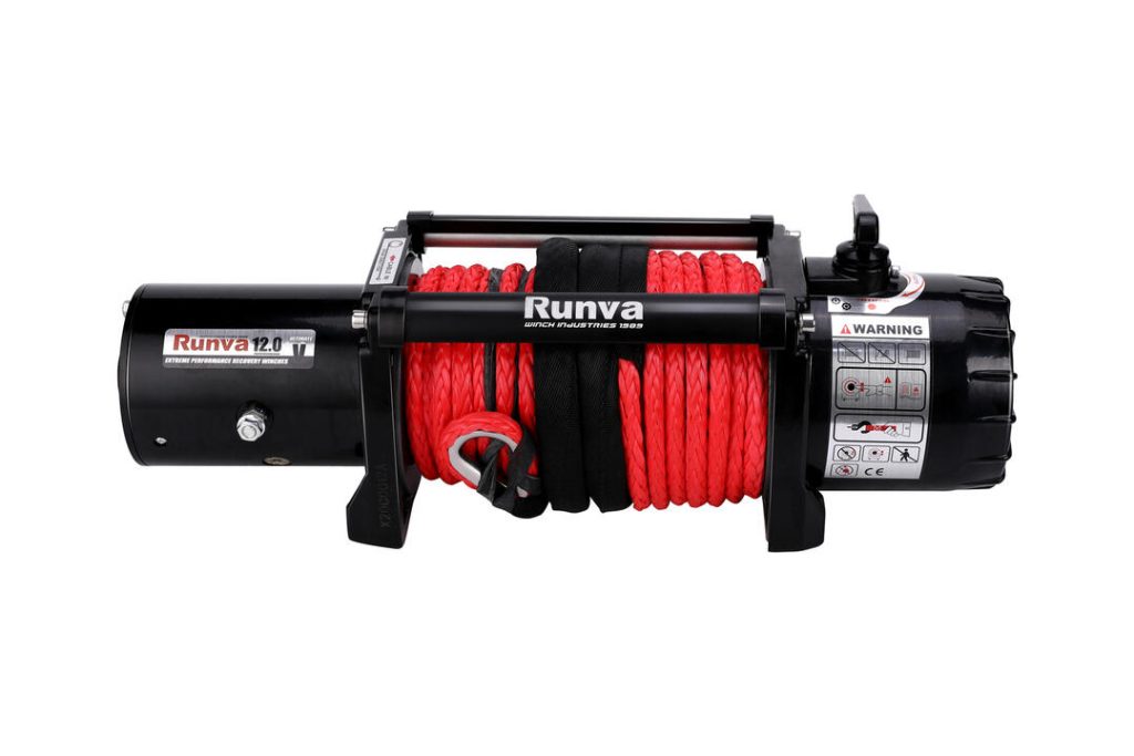 Runva Winch with Synthetic Rope EWV12000 Ultimate 12V, 4×4