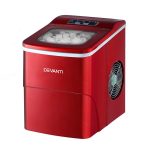 Devanti 2L Quick Portable Ice Maker, Red, Ultimate Ice-Making