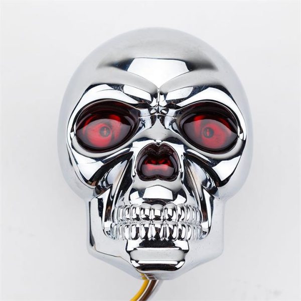JAXSYN Chrome Plated Skeleton Skull Novelty Tow-bar/Trailer Hitch Cover with Pin