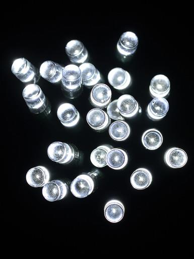100 Cool White LED Concave Bulb USB String Lights – 8m