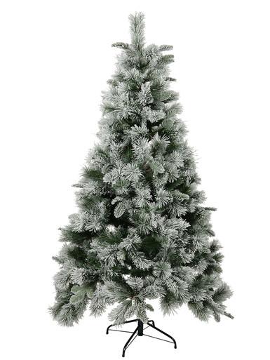 Snow Dusted Hinged Pine Christmas Tree With 946 Tips – 2.1m