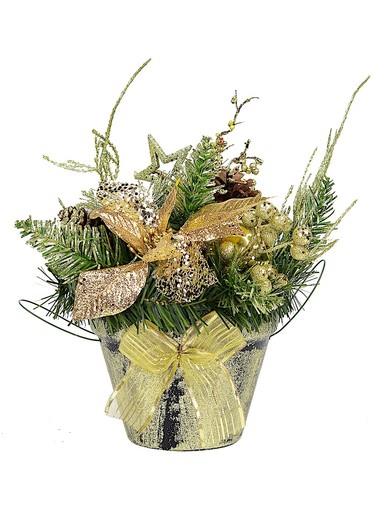 Gold Potted Table Decoration – 25cm