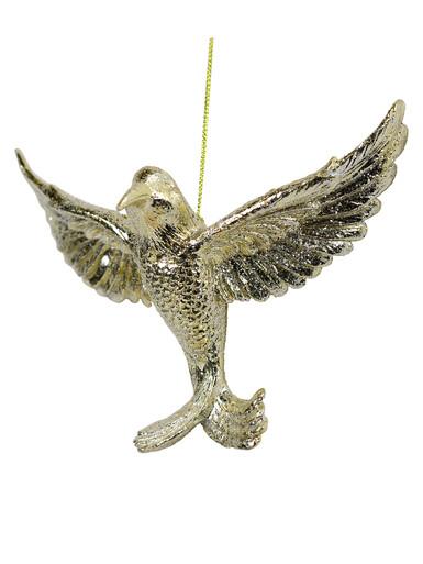 Champagne Hummingbird Hanging Ornament – 13cm